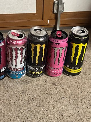 Lattine Monster Energy Vuote