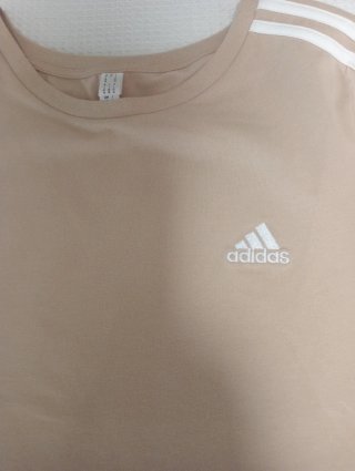 Camiseta Adidas Mujer Talla L Beige