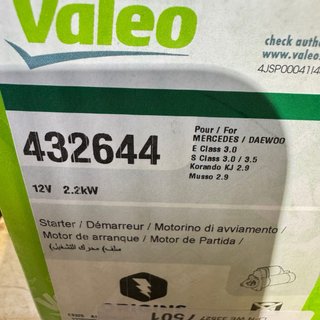 Motor de arranque Valeo 432644