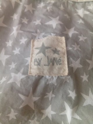 Funda Cuna Colecho Estrellas Gris