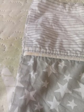Funda Cuna Colecho Estrellas Gris