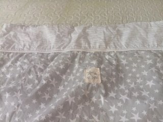 Funda Cuna Colecho Estrellas Gris