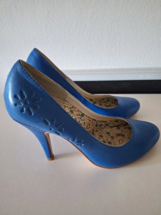 Zapatos tacón azul