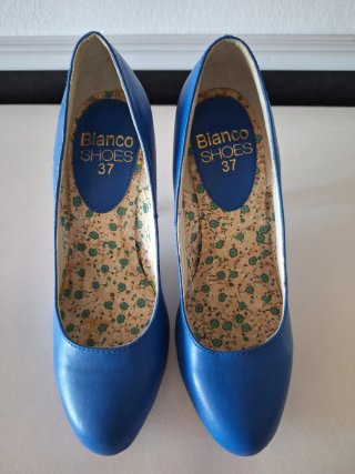 Zapatos tacón azul