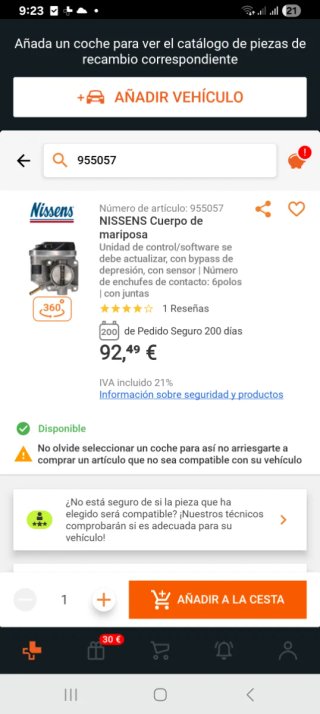 Cuerpo Mariposa Audi Seat Skoda VW