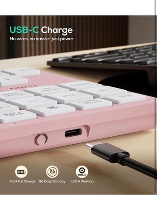 Teclado Numerico Portatil Inalambrico Recargable