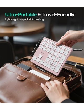 Teclado Numerico Portatil Inalambrico Recargable