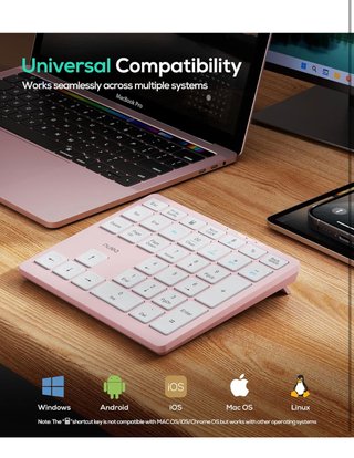 Teclado Numerico Portatil Inalambrico Recargable