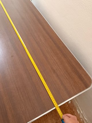 Mesa escritorio vintage madera y metal
