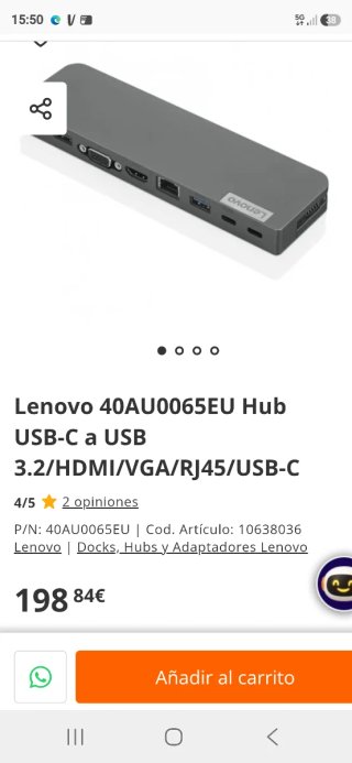 Dock Mini USB-C Lenovo EU ACCS