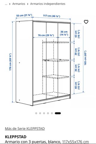 Armario 3 puertas Ikea
