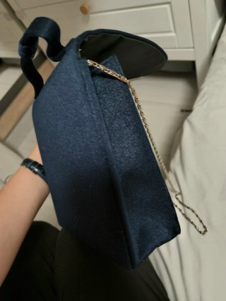 Bolso de fiesta terciopelo azul marino