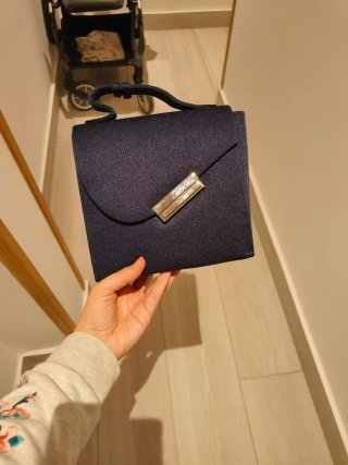 Bolso de fiesta terciopelo azul marino