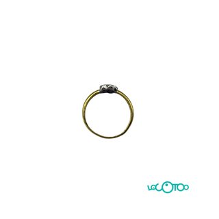 Anillo oro 18k flor