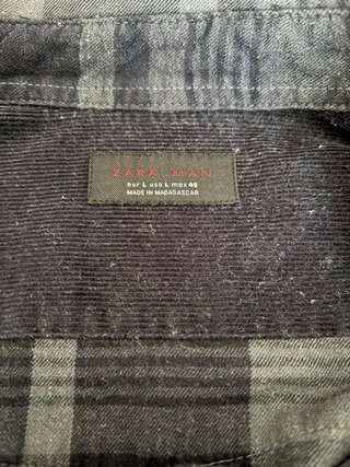 Camicia Zara Uomo a Quadri Taglia M