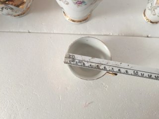 Servizio da caffè in porcellana oro e bianco