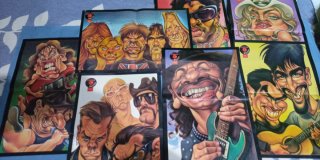 Lote Póster Revista El Jueves caricaturas músicos
