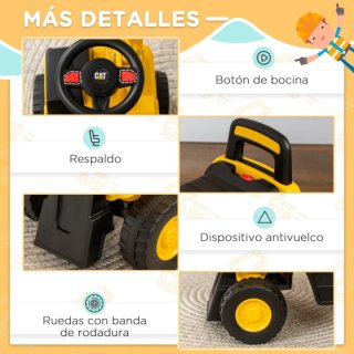 Excavadora correpasillos infantil CAT