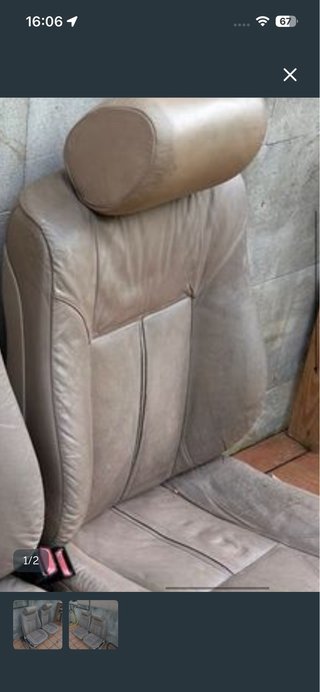 Asiento copiloto de cuero