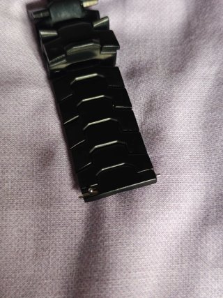 Correa Reloj 22mm Acero Inoxidable Negra
