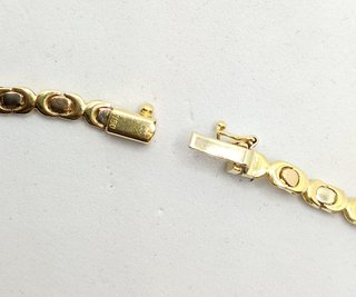 Gargantilla de oro combinado 18k, 17.31 g, 42.5cm.
