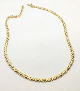 Gargantilla de oro combinado 18k, 17.31 g, 42.5cm.