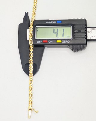 Gargantilla de oro combinado 18k, 17.31 g, 42.5cm.