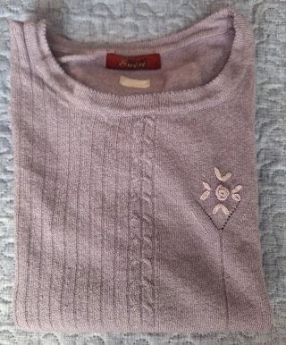 Jersey lila manga larga talla 44