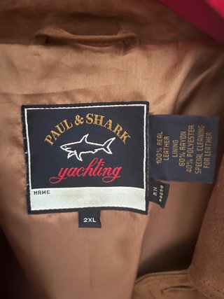 Chaqueta Paul & Shark ante hombre marrón