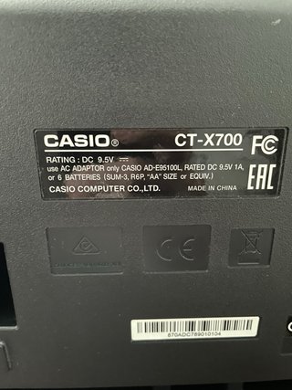 Teclado Casio CT-X700