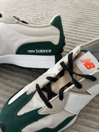 New Balance 327 Beige/Verde/Naranja
