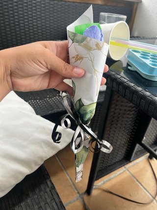 Flor de jabón artesanal morada