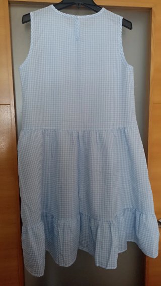 Vestido cuadros Vichy azul talla XL