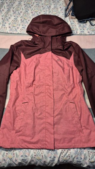 Chaqueta Impermeable Quechua Mujer Rosa/Burdeos
