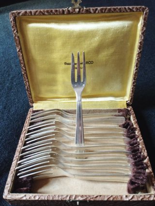 Posate per dessert FICO Vintage in argento