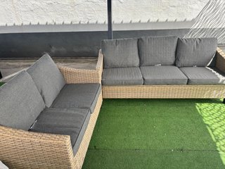 Conjunto Terraza 3+2 plazas Gris/Beige