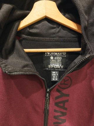 Sudadera Geographical Norway Roja y Negra