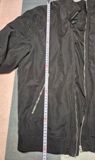 Chaqueta Bomber H&M Negra Talla S