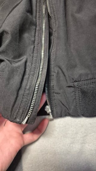 Chaqueta Bomber H&M Negra Talla S