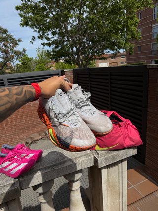 Nike Bambas Correr Gris Naranja