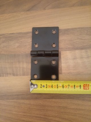 2 Bisagras metálicas negras