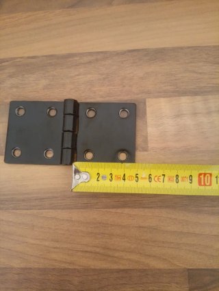 2 Bisagras metálicas negras