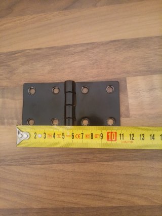 2 Bisagras metálicas negras