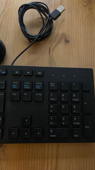 Teclado y Ratón DELL Negro