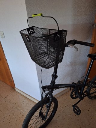 Bicicleta plegable B'TWIN negra