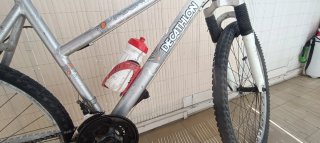 Bicicleta BTT Decathlon Rockrider Plata