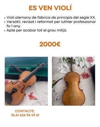 Violín Alemán Siglo XX