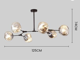 Lámpara Colgante Cristal Elva Diseño Nórdico