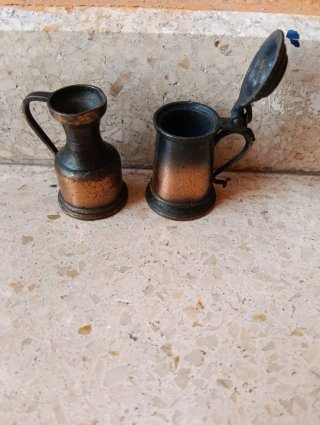 Lote 2 jarritas decorativas pequeñas Playme