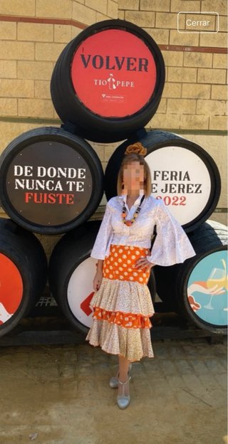 Falda flamenca para feria